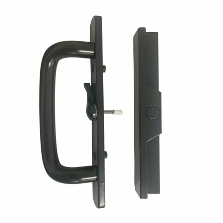 G.A.S. HARDWARE Center Latch Handle Set for Sliding Patio Doors DH-204-CB